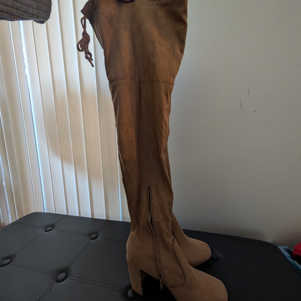 Brown Over-the-Knee Women's Boots